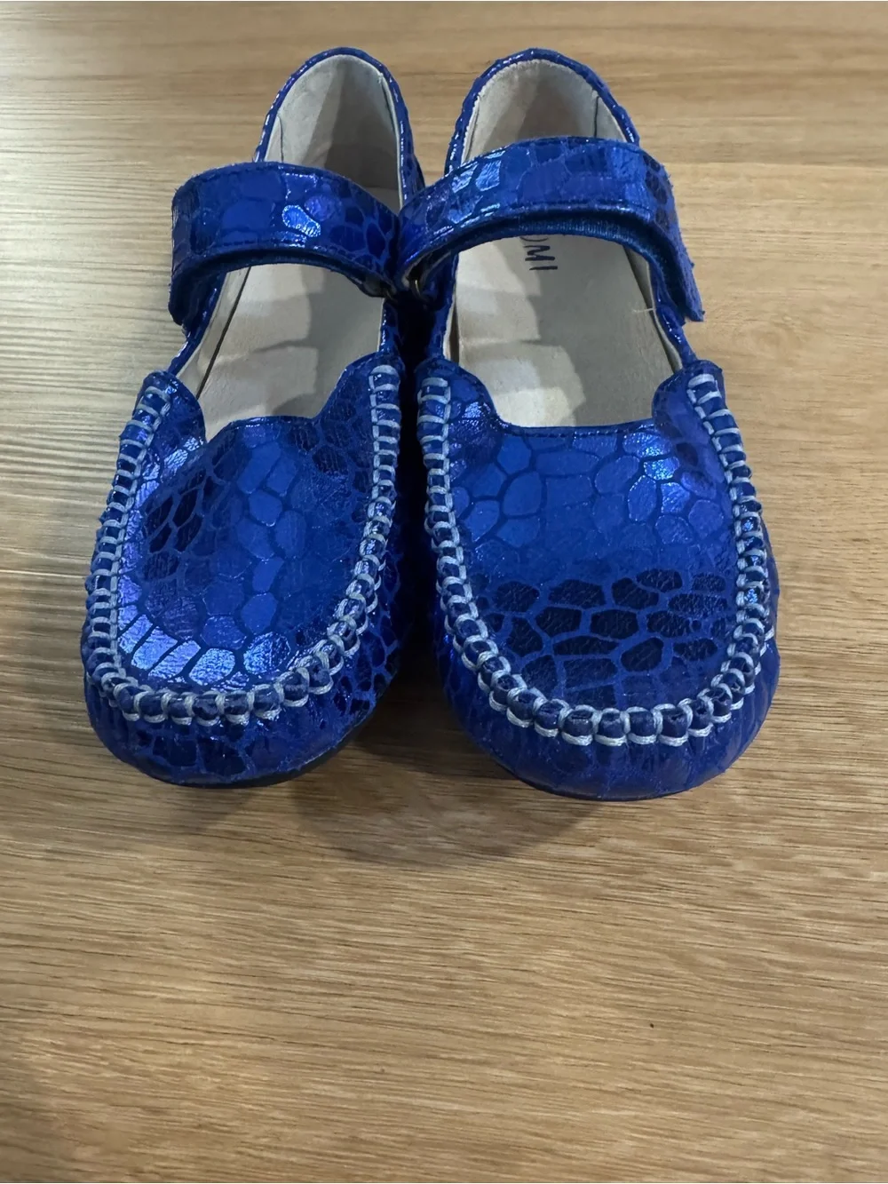 Umi Moraine Shiny Royal Blue Reptile Mary Jane’s